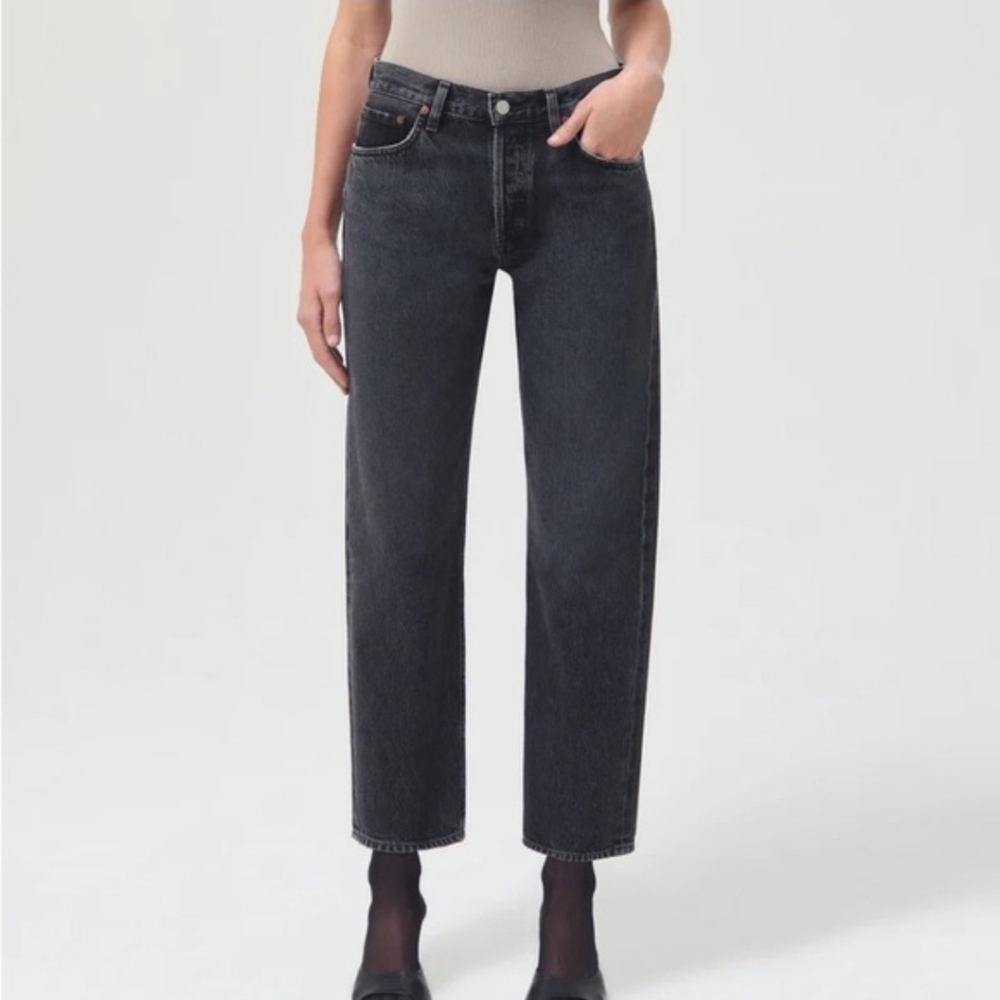 Agolde Wyman Low Rise Vinyage Straight Jeans Size Womens 26 Loose Fit
